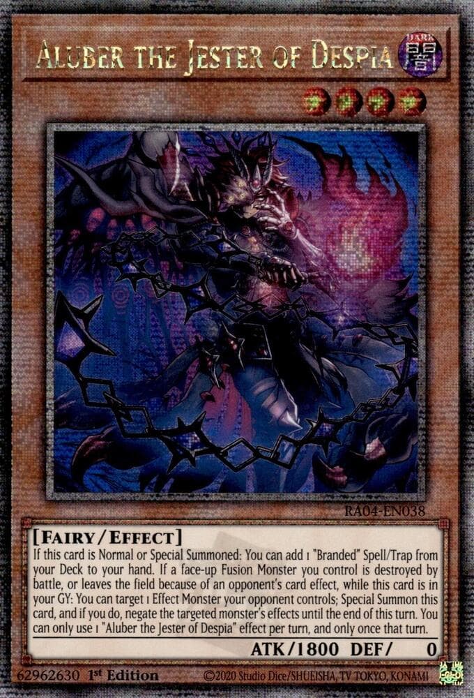 Aluber the Jester of Despia (New Art) (Quarter Century Secret Rare)